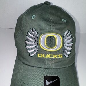 New Green Nike Oregon Ducks Wings Strap back adjustment fit hat NCAA College